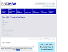 Tablet Screenshot of find-mba.com